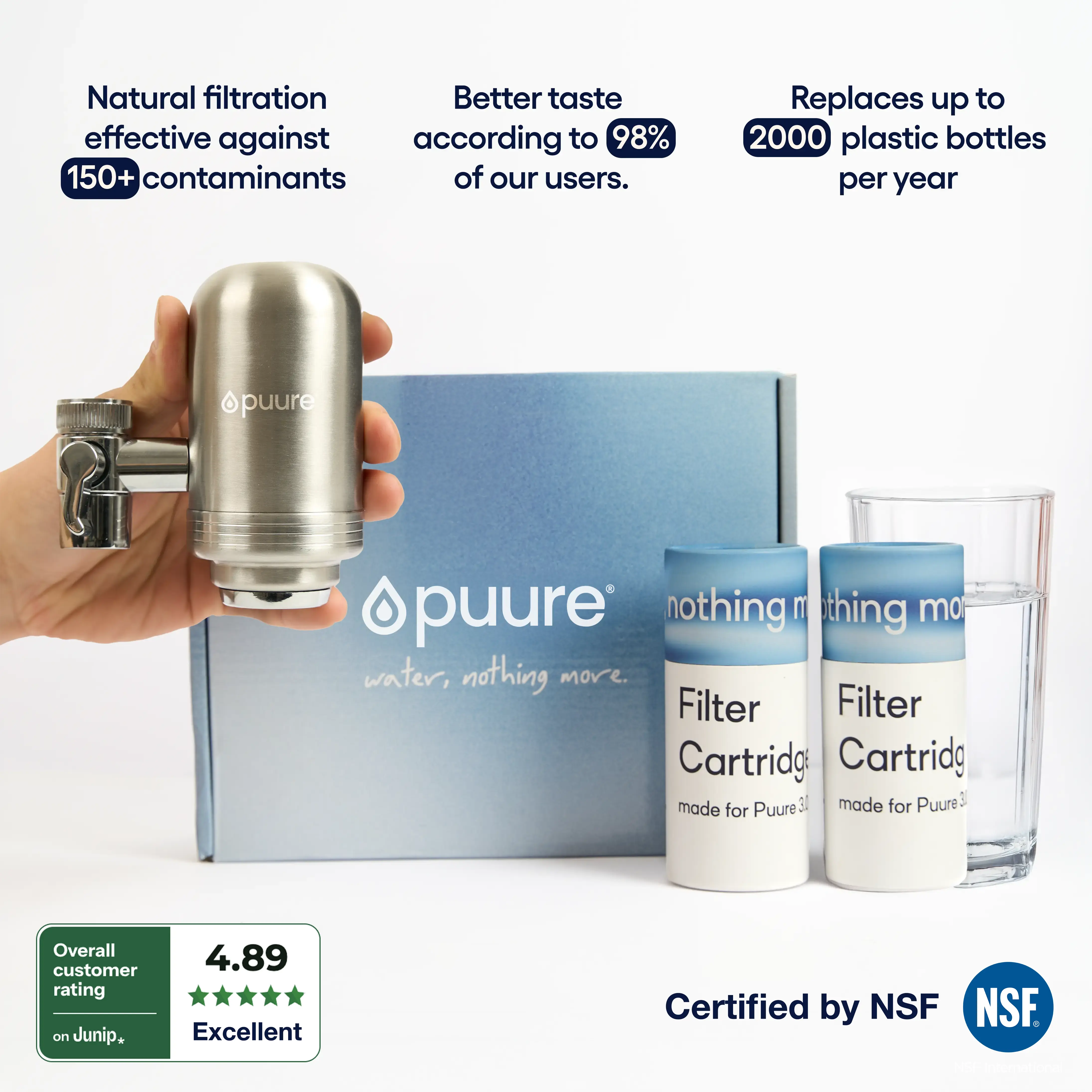 🇬🇧 Puure® Starter Kit (6 Months of cartridges + Filter included)